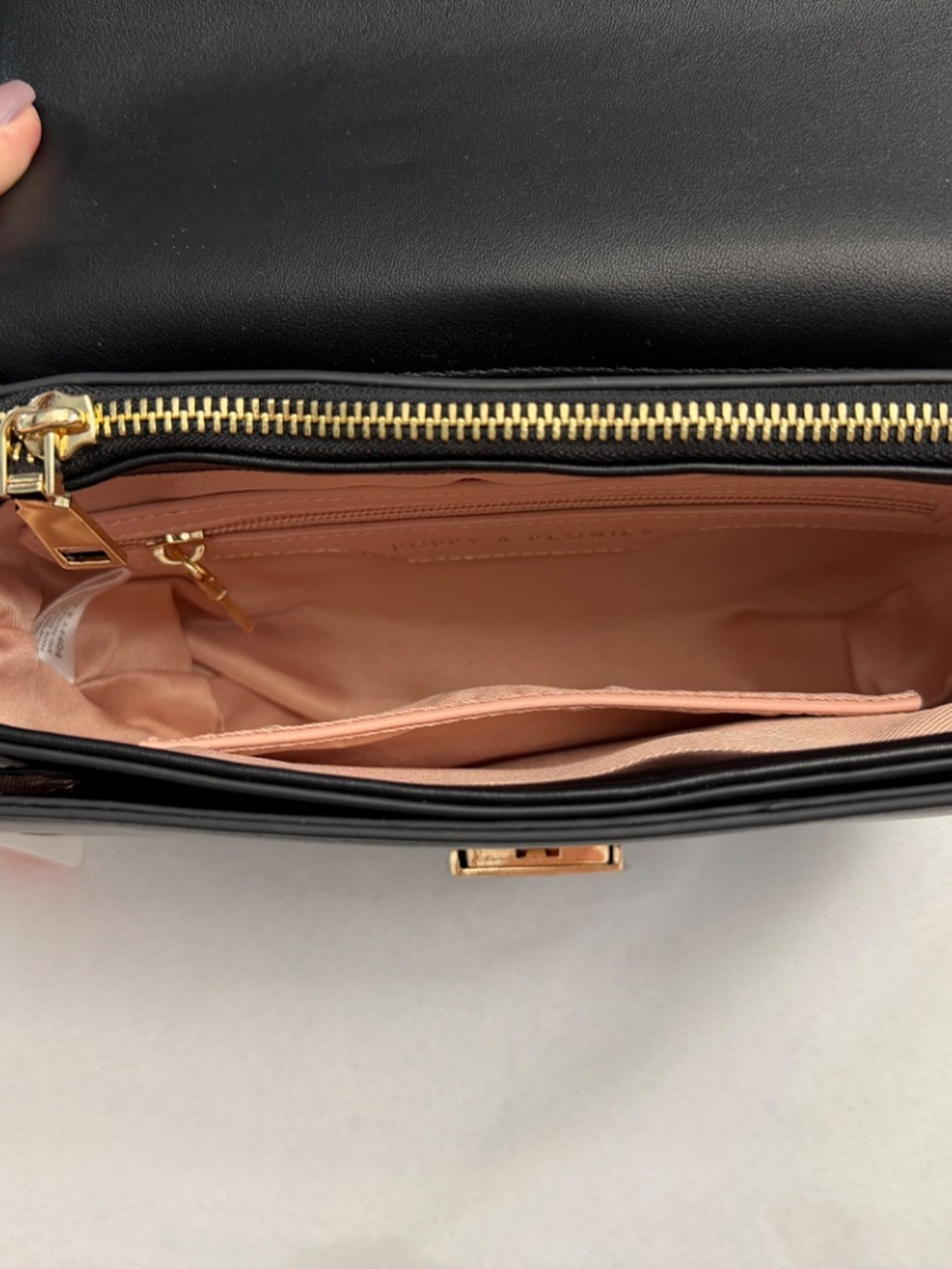 Poppy & Peonies Icon Crossbody Black - Picture 5 of 5